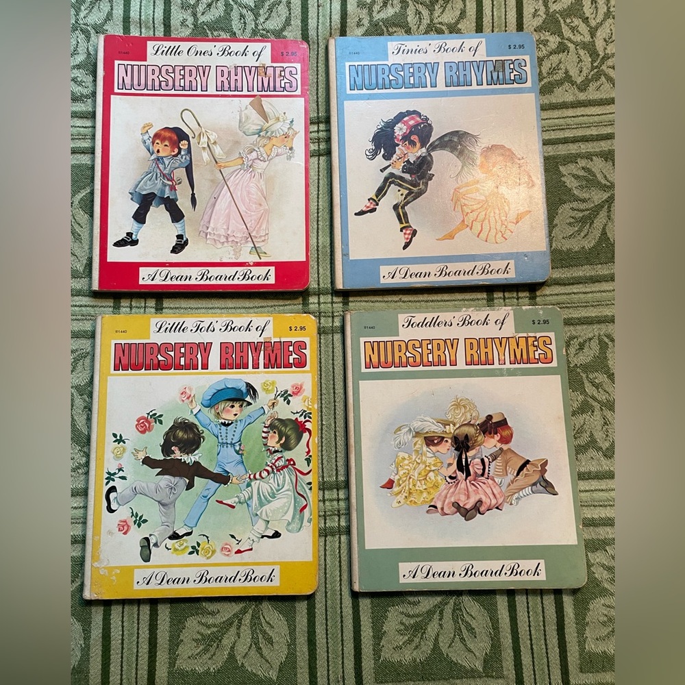 Vintage Toddlers’ Book of Nursery Rhymes: Bundle of 4